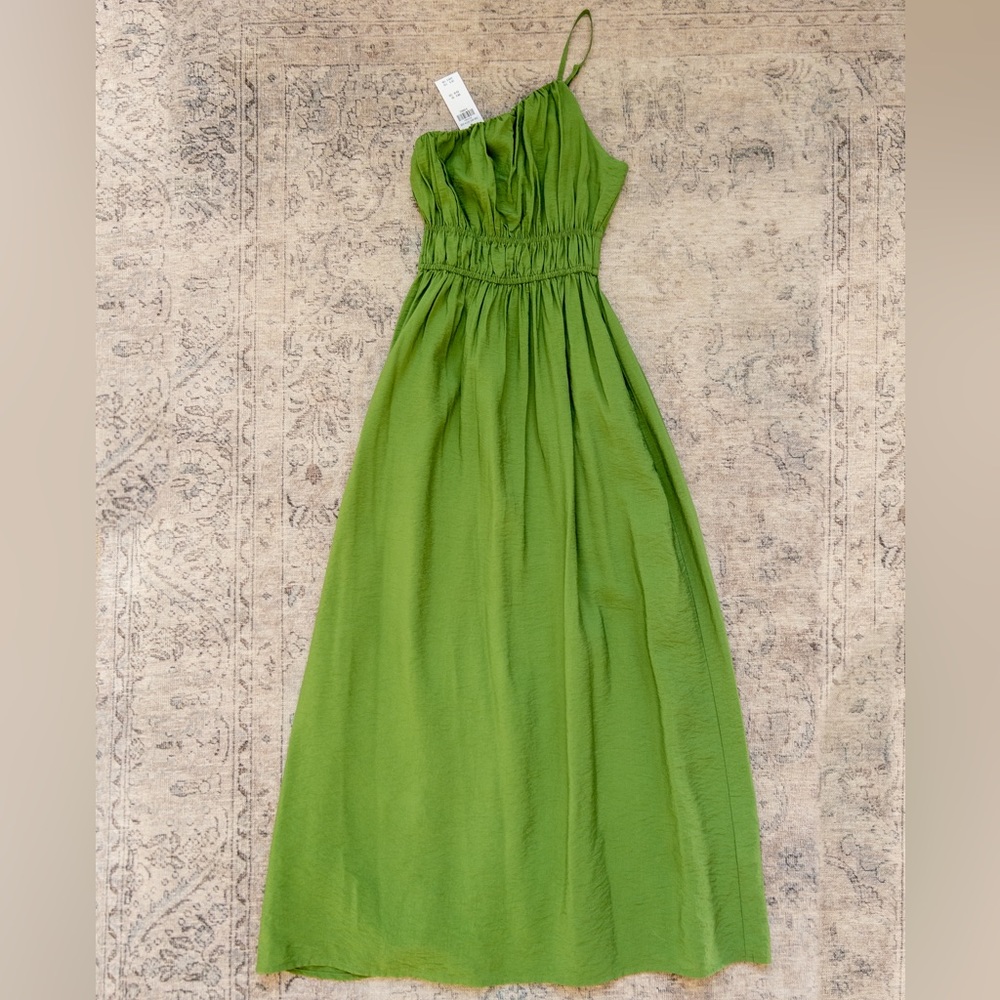 NWT Abercrombie & Fitch One-Shoulder Easy Waist Maxi Dress